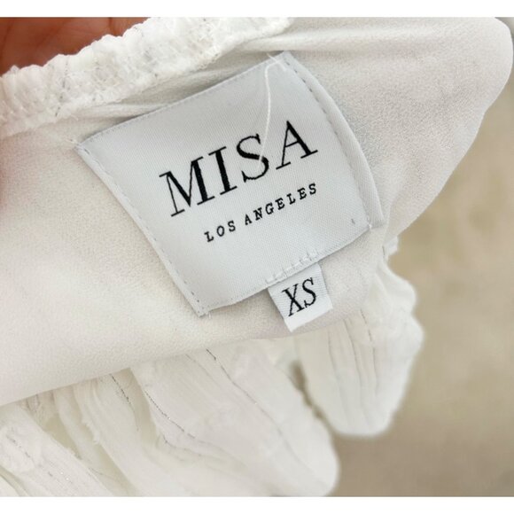 Misa Los Angeles White High Low Dress - Picture 6 of 6